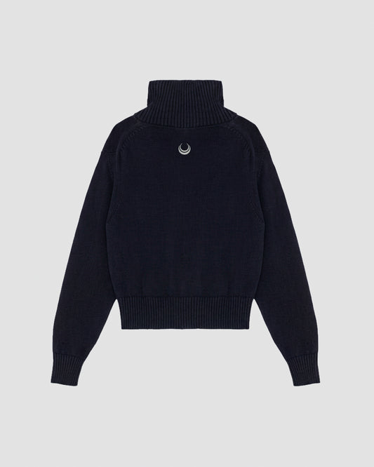 DARK NAVY TURTLENECK SWEATER