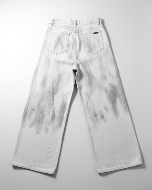 CANDIANI WHITE DUST DENIM JEANS