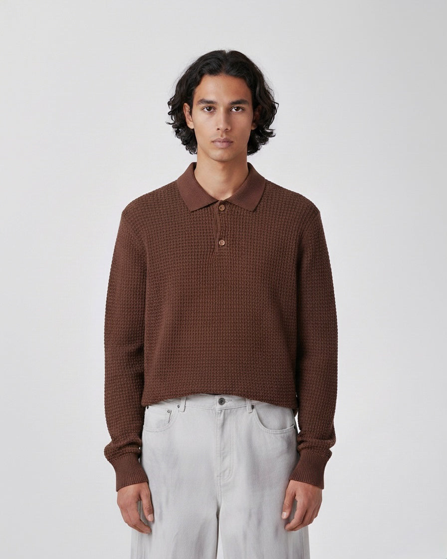 POLO KNIT TEXTURED