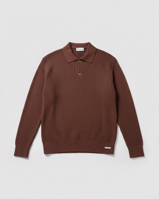 POLO KNIT TEXTURED