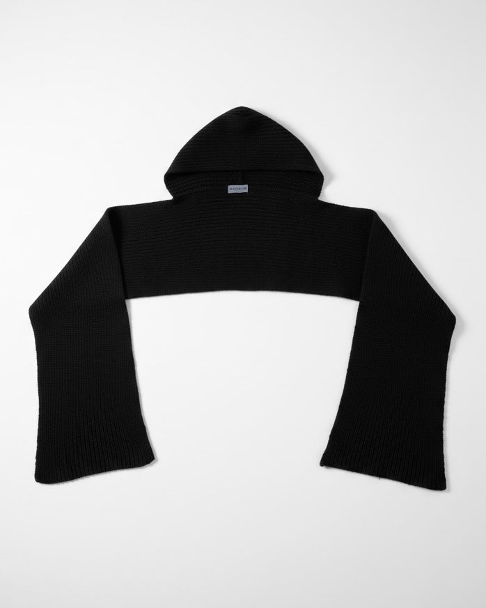 HOODED SCARF WOOL & CASHMERE