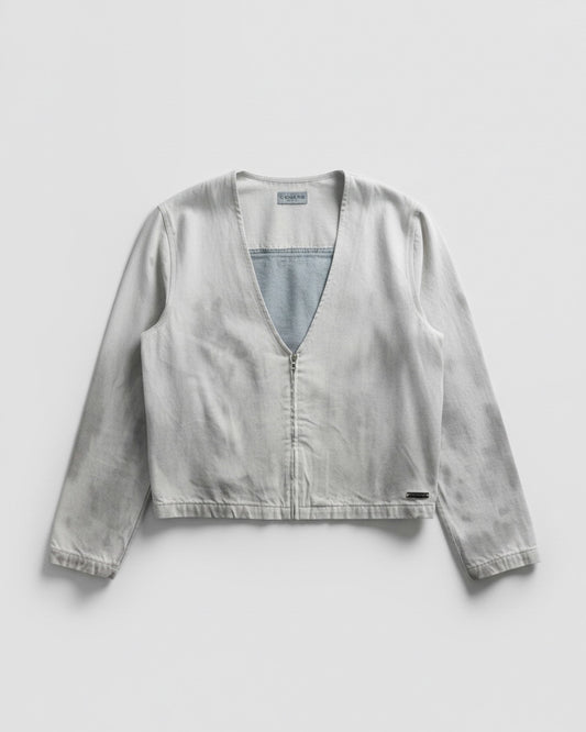 CANDIANI WHITE DUST DENIM JACKET