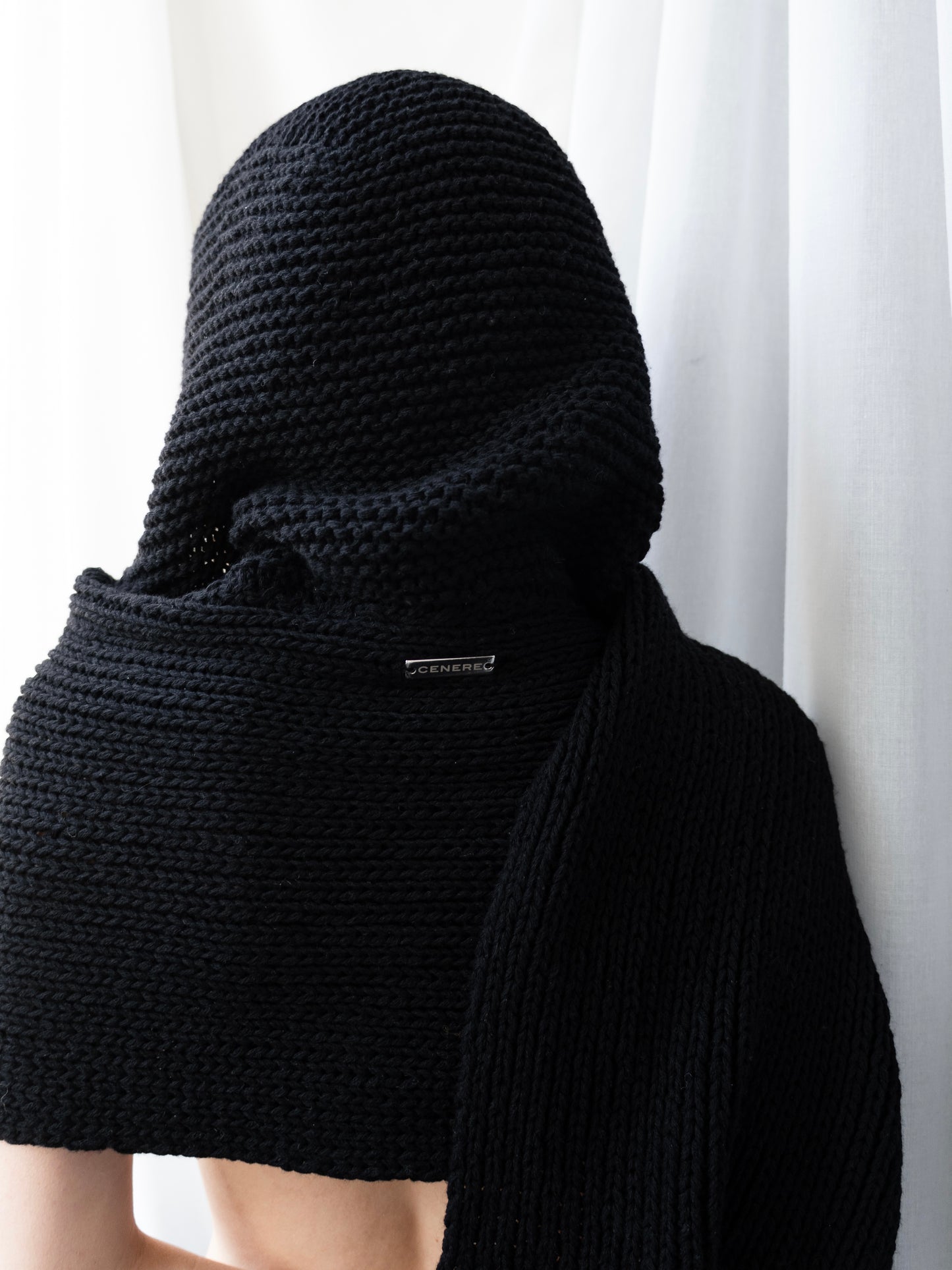HOODED SCARF WOOL & CASHMERE
