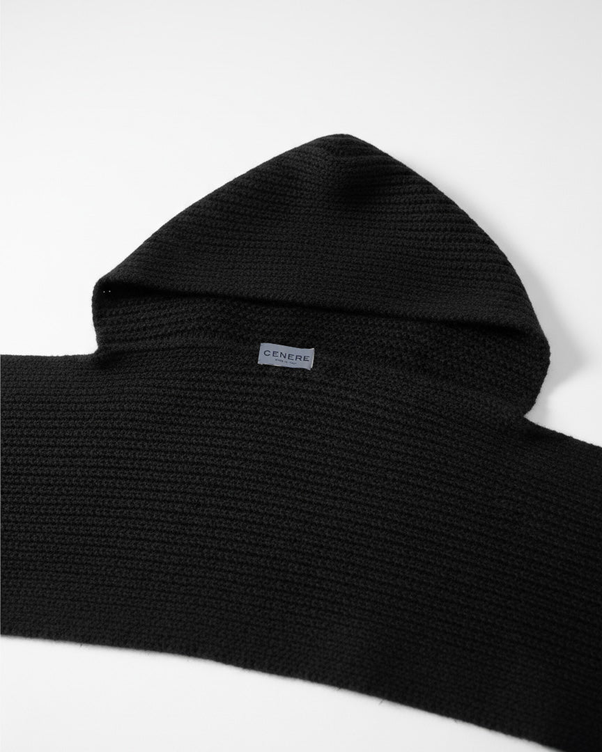 HOODED SCARF WOOL & CASHMERE