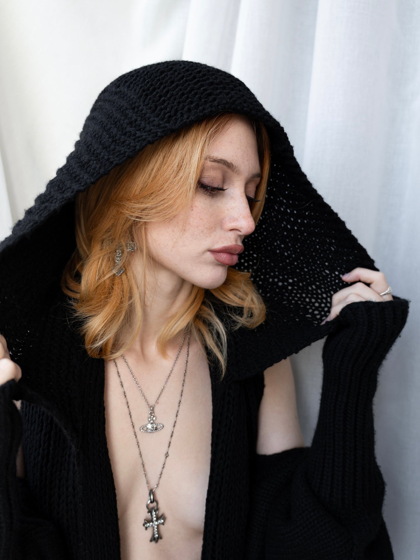 HOODED SCARF WOOL & CASHMERE