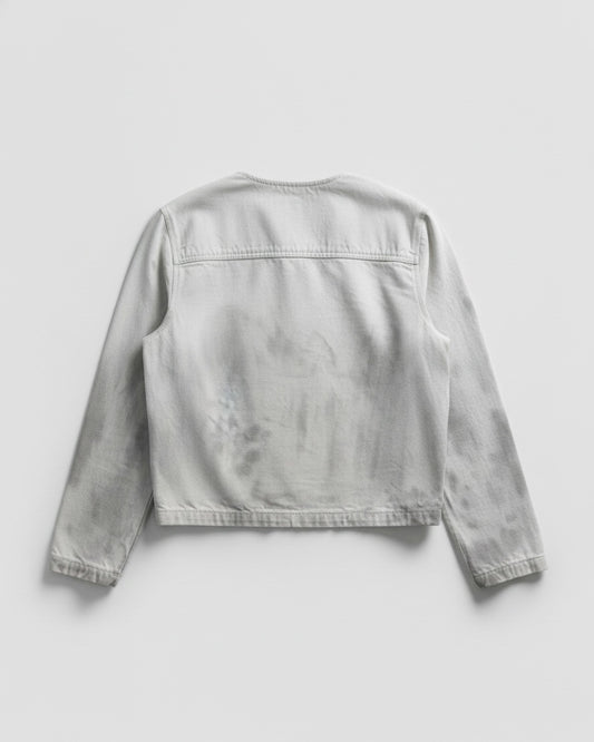 CANDIANI WHITE DUST DENIM JACKET