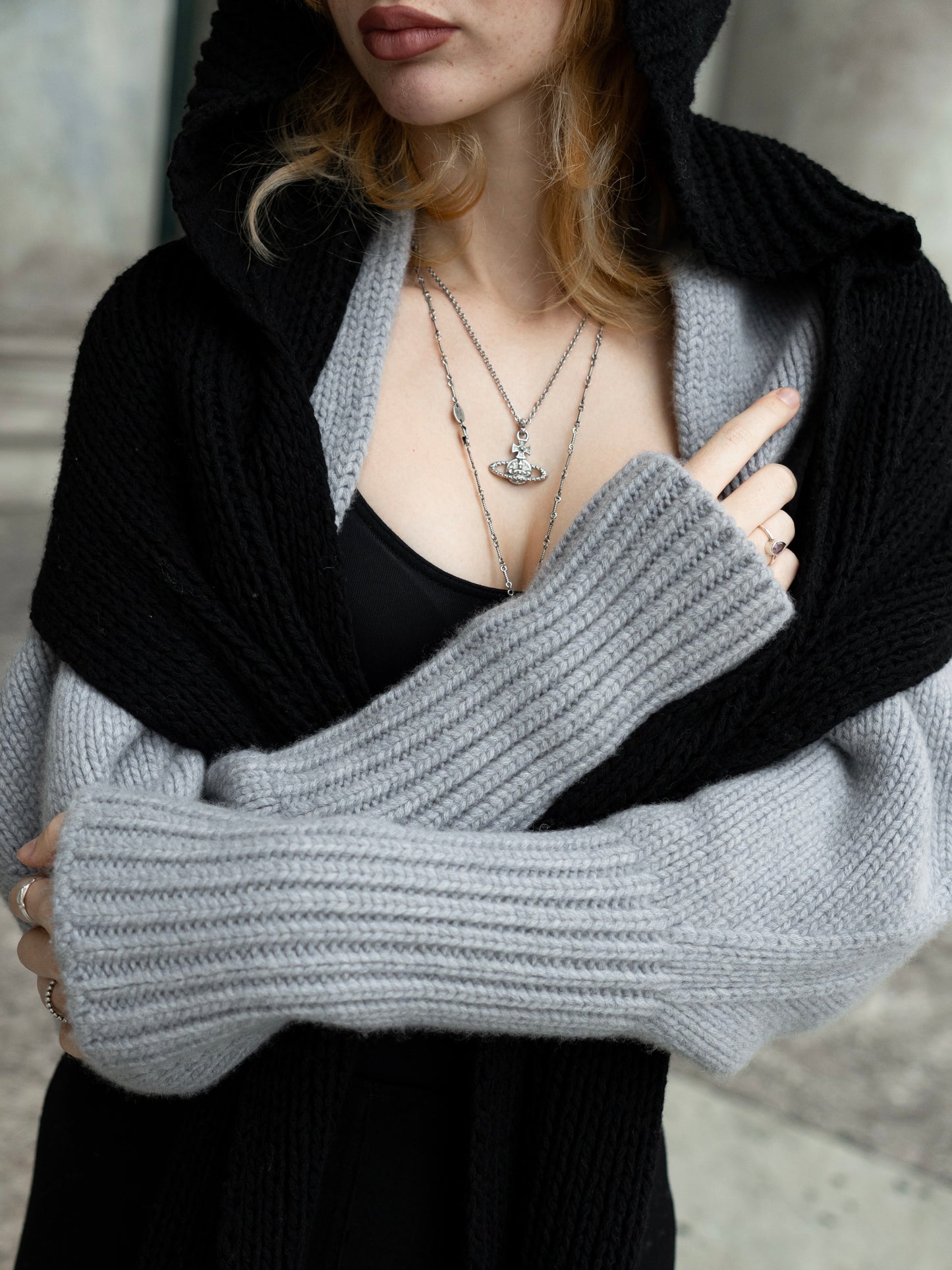 SHOULDER WRAP WOOL & CASHMERE