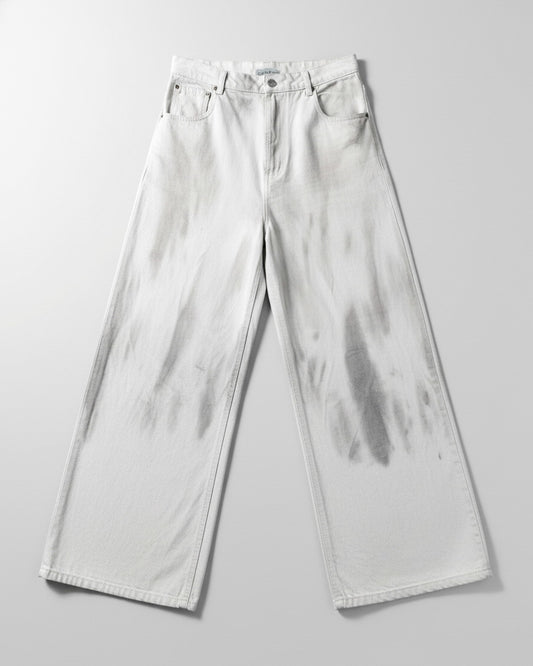 CANDIANI WHITE DUST DENIM JEANS